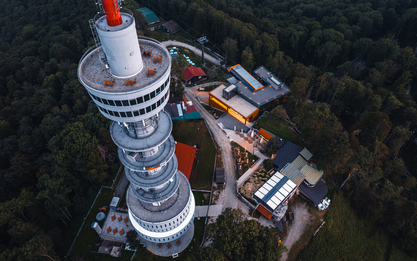 Sljeme 360° na OIV tornju Sljeme