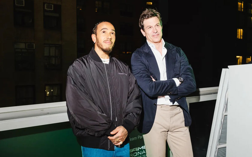 Whatsapp & Mercedes party, Lewis Hamilton & Toto Wolff