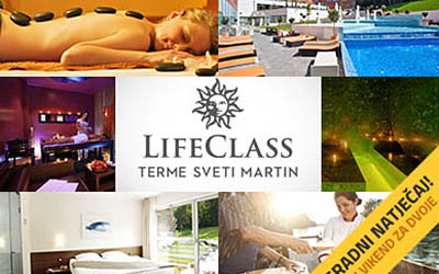LifeClass Terme Sveti Martin poklanjaju vikend paket za dvoje