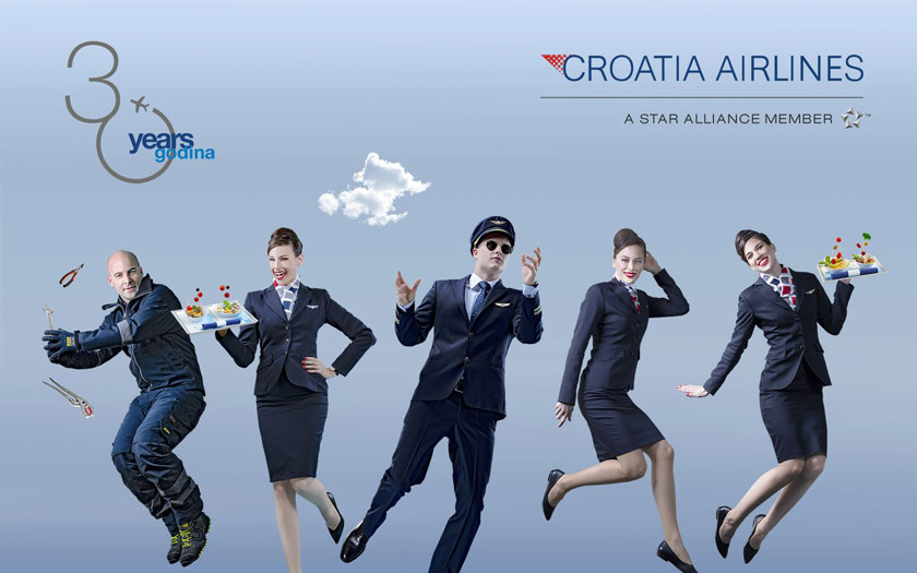 Rođendanski vizual Croatia Airlinesa