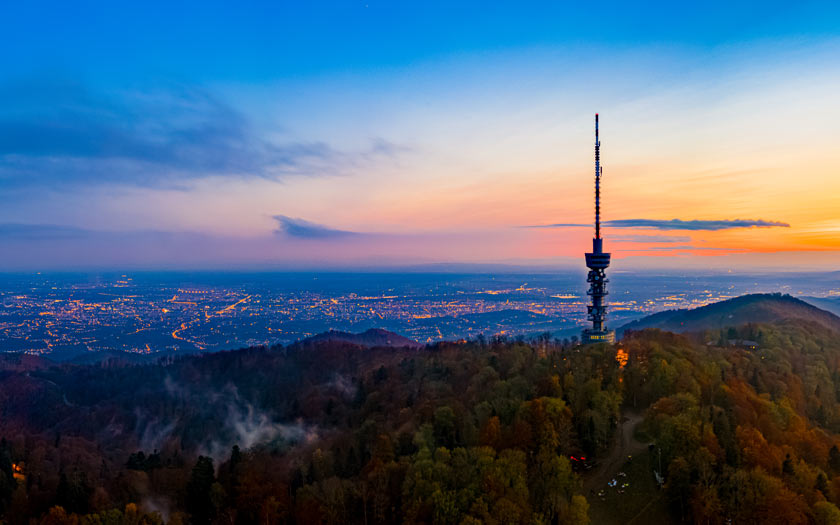 Sljeme 360° na OIV tornju Sljeme